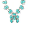 Odessa Vintage Silver Statement Necklace In Variegated Turquoise Magnesite^Kendra Scott Fashion