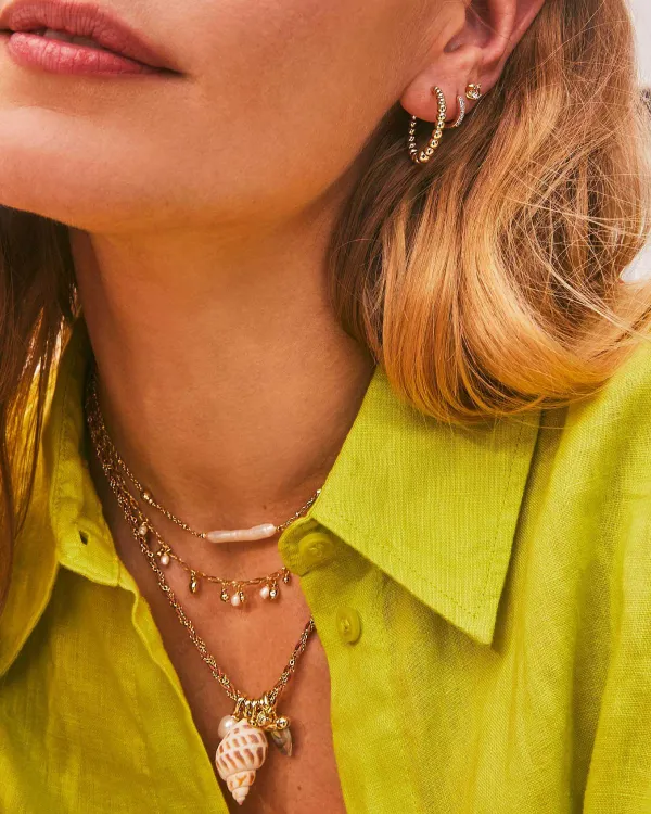 Oleana Gold Charm Necklace In Iridescent Abalone^Kendra Scott Cheap