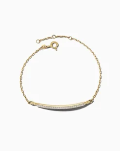 Ott 14K Yellow Gold Delicate Bracelet In White Diamond^Kendra Scott Cheap