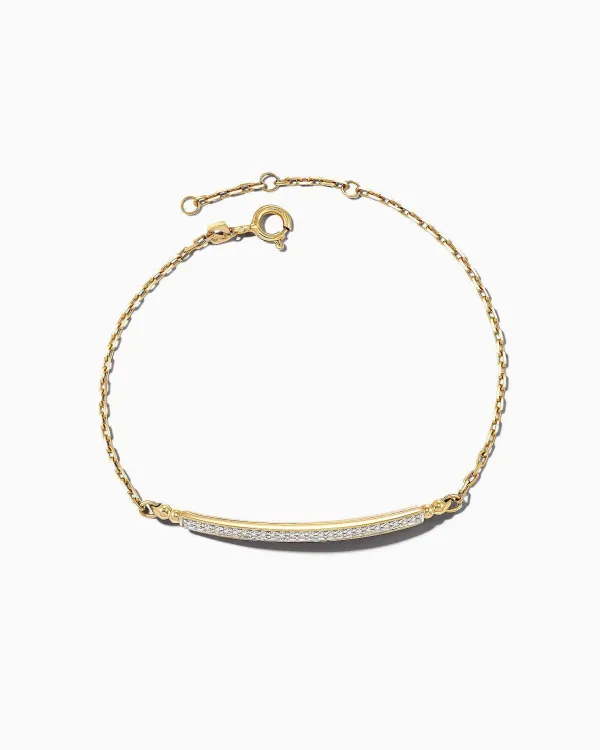 Ott 14K Yellow Gold Delicate Bracelet In White Diamond^Kendra Scott Cheap