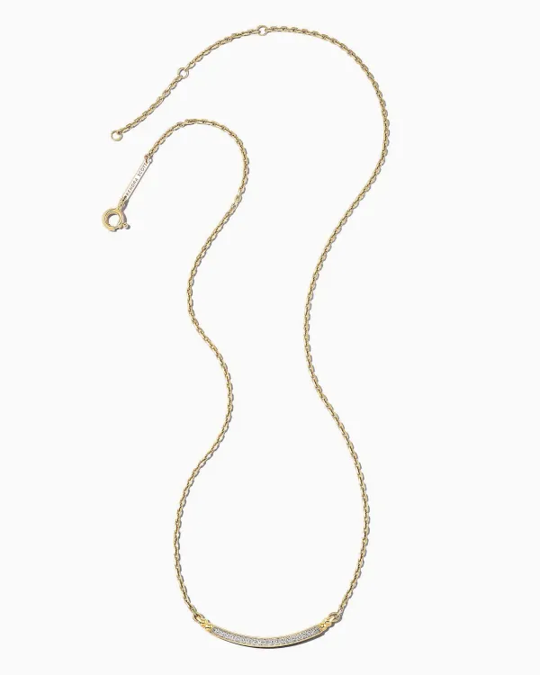 Ott 14K Yellow Gold Pendant Necklace In White Diamond^Kendra Scott Clearance