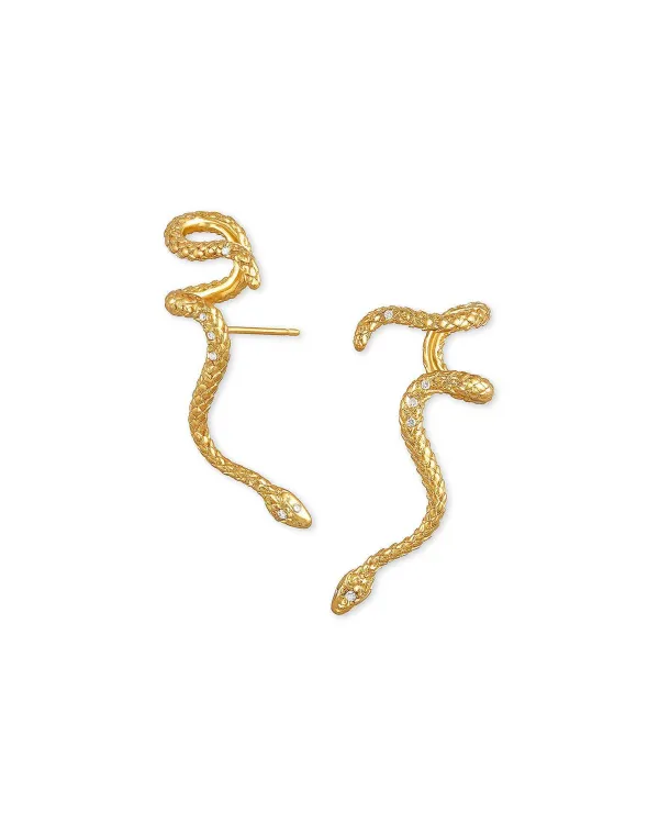 Phoenix Ear Climber Earrings In Vintage Gold^Kendra Scott Clearance