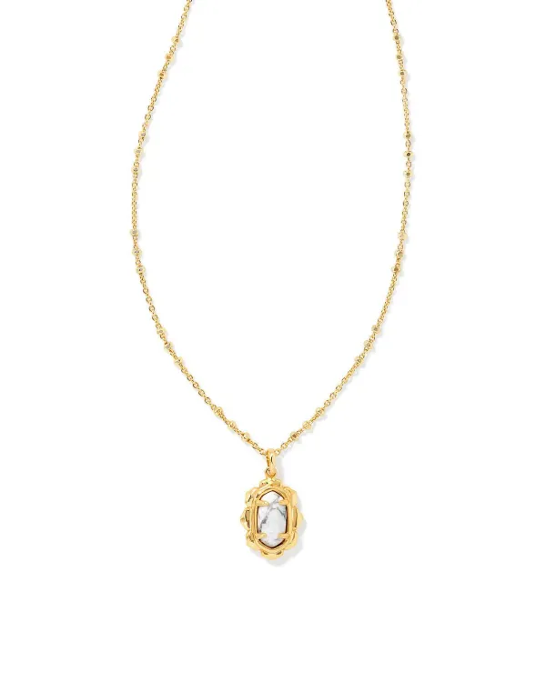 Piper Gold Pendant Necklace In White Howlite^Kendra Scott Cheap