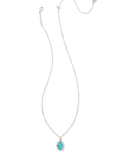Piper Silver Pendant Necklace In Variegated Turquoise Magnesite^Kendra Scott Outlet