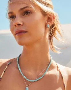 Piper Silver Pendant Necklace In Variegated Turquoise Magnesite^Kendra Scott Outlet