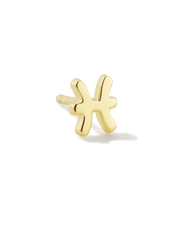 Pisces Single Stud Earring In 18K Gold Vermeil^Kendra Scott Online