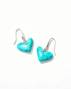 Poppy Vintage Silver Drop Earrings In Variegated Turquoise Magnesite^Kendra Scott Cheap