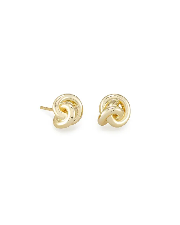 Presleigh Love Knot Stud Earrings In Gold^Kendra Scott Sale