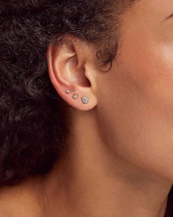 Reeve Mini 14K Yellow Gold Single Stud Earring In Turquoise^Kendra Scott Cheap