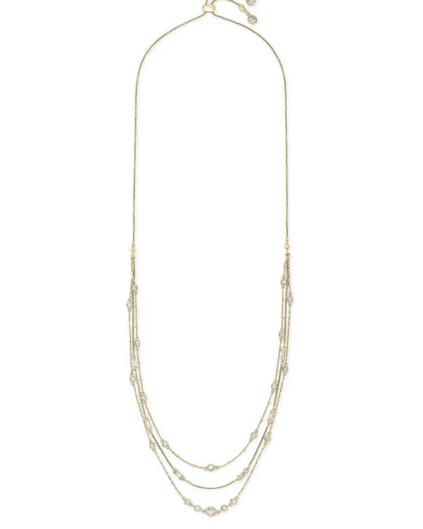 Rina Gold Multi Strand Necklace In Lustre Glass^Kendra Scott Best