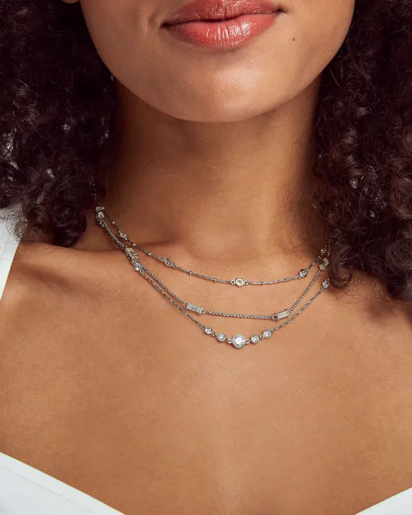 Rina Gold Multi Strand Necklace In Lustre Glass^Kendra Scott Best
