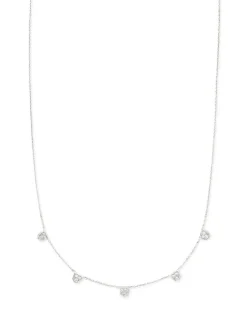 Shannon 14K White Gold Collar Necklace In White Diamond^Kendra Scott Cheap