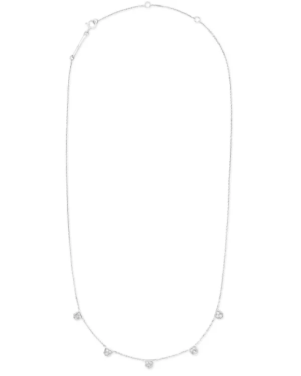 Shannon 14K White Gold Collar Necklace In White Diamond^Kendra Scott Cheap