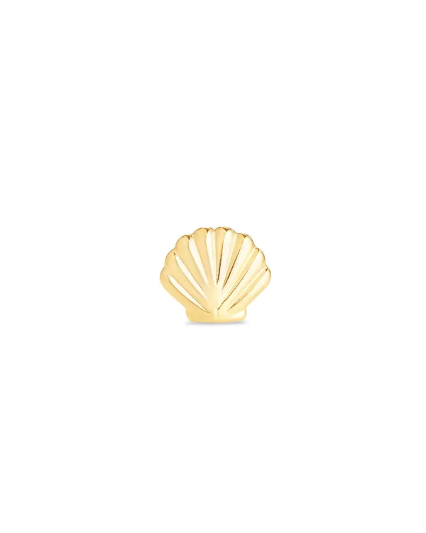 Shell Single Stud Earring In 18K Yellow Gold Vermeil^Kendra Scott Outlet