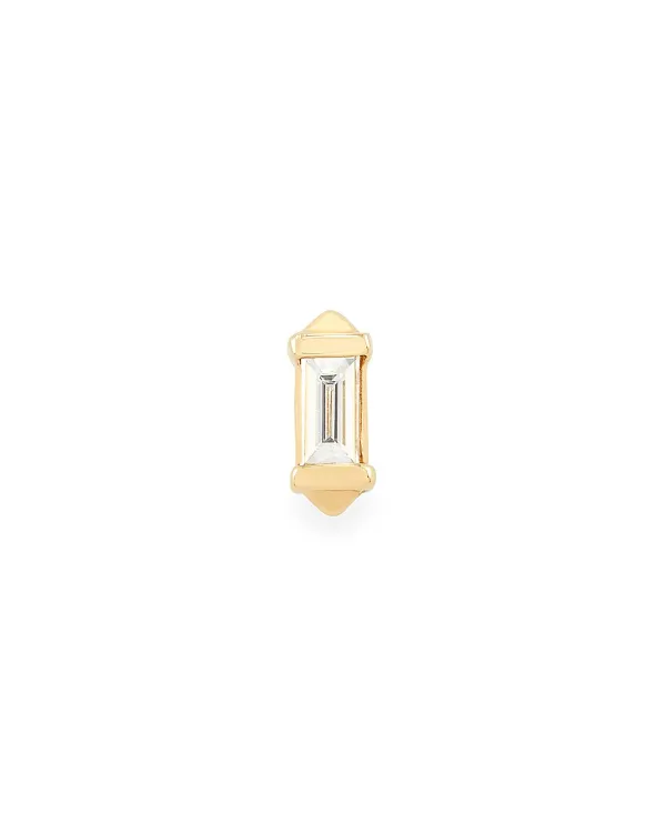 Sianna Mini 14K Yellow Gold Single Stud Earring In White Diamond^Kendra Scott Hot