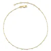 Single Satellite Chain Anklet In Sterling Silver & 18K Yellow Gold Vermeil^Kendra Scott Sale