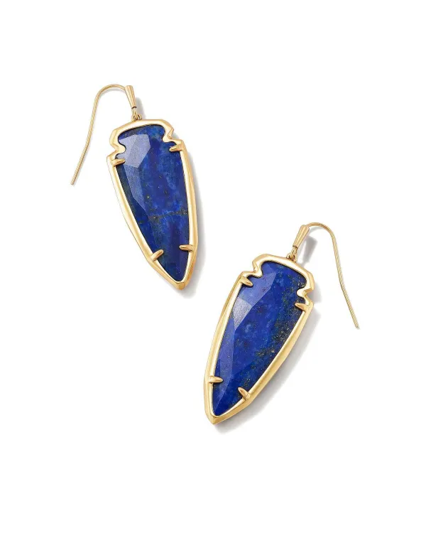 Skylar Vintage Gold Drop Earrings In Blue Lapis^Kendra Scott Shop