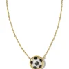 Soccer Gold Short Pendant Necklace In Ivory Mother-Of-Pearl^Kendra Scott New