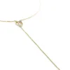 Tegan 14K Yellow Gold Y Necklace In White Diamond^Kendra Scott Sale