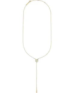 Tegan 14K Yellow Gold Y Necklace In White Diamond^Kendra Scott Sale