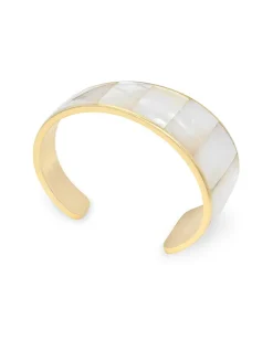 Tenley Gold Shell Cuff Bracelet In Ivory Mother-Of-Pearl^Kendra Scott New