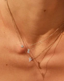 Tiny Cactus 14K Yellow Gold Pendant Necklace In White Diamond^Kendra Scott Cheap