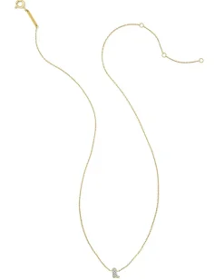 Tiny Cowboy Boot 14K Yellow Gold Pendant Necklace In White Diamond^Kendra Scott Fashion