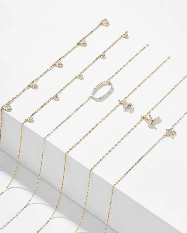 Tiny Star 14K Yellow Gold Pendant Necklace In White Diamond^Kendra Scott Online