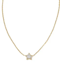 Tiny Star 14K Yellow Gold Pendant Necklace In White Diamond^Kendra Scott Online