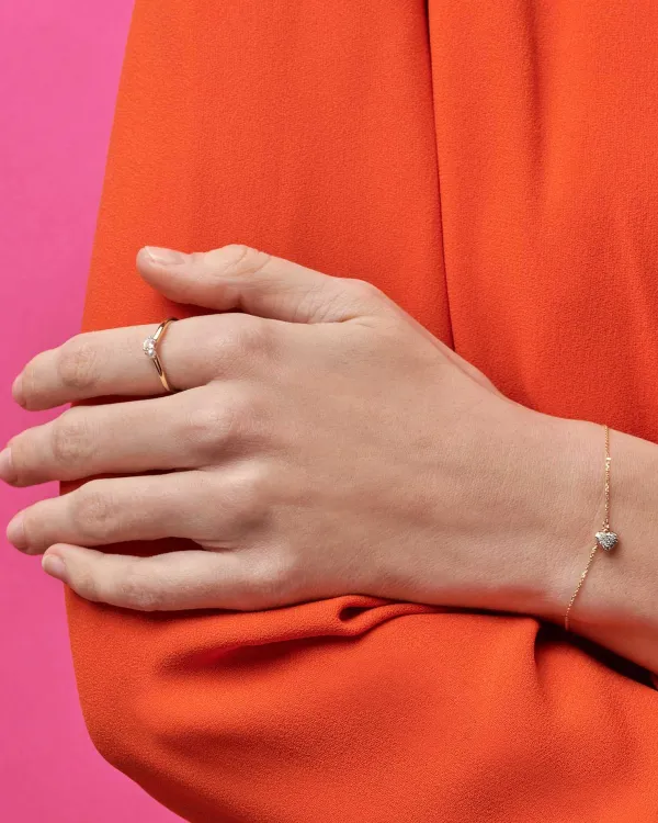 Toi Et Moi 14K Yellow Gold Band Ring In White Sapphire And White Pearl^Kendra Scott Best Sale