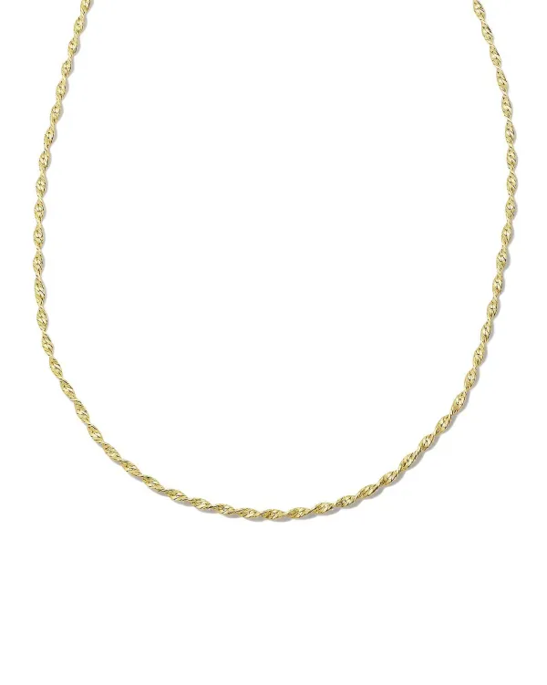 Twisted Victorian Chain Necklace In 18K Gold Vermeil^Kendra Scott Cheap