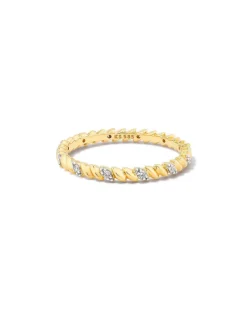 Tyler 14K Yellow Gold Band Ring In White Diamond^Kendra Scott Best