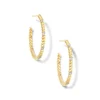 Tyler 14K Yellow Gold Hoop Earrings In White Diamond^Kendra Scott Cheap
