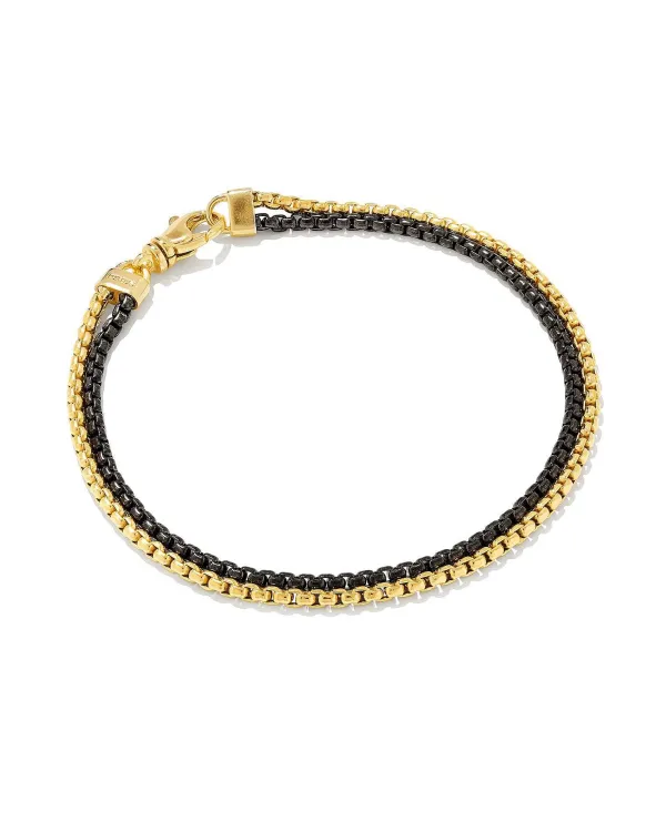 Wells Chain Bracelet In Sterling Silver And Black Hematite^Kendra Scott Store