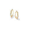 Willow 14K Yellow Gold Huggie Earrings In White Diamond^Kendra Scott Flash Sale