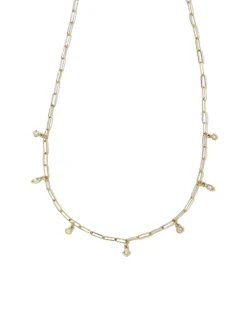 Willow 14K Yellow Gold Strand Necklace In White Diamond^Kendra Scott Online